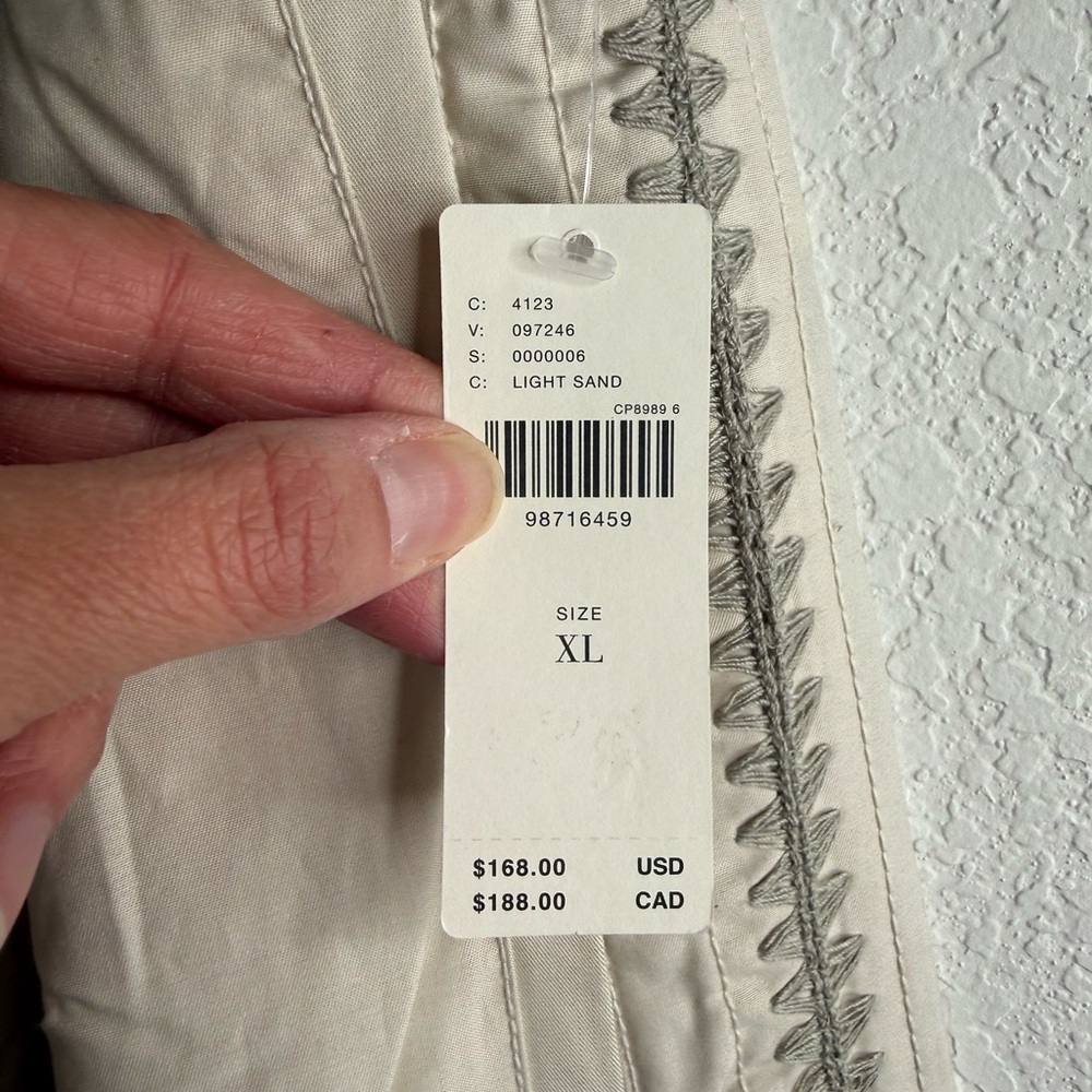 NWT Anthropologie Pleated Embroidered Trousers Sz XL - Picture 6 of 16